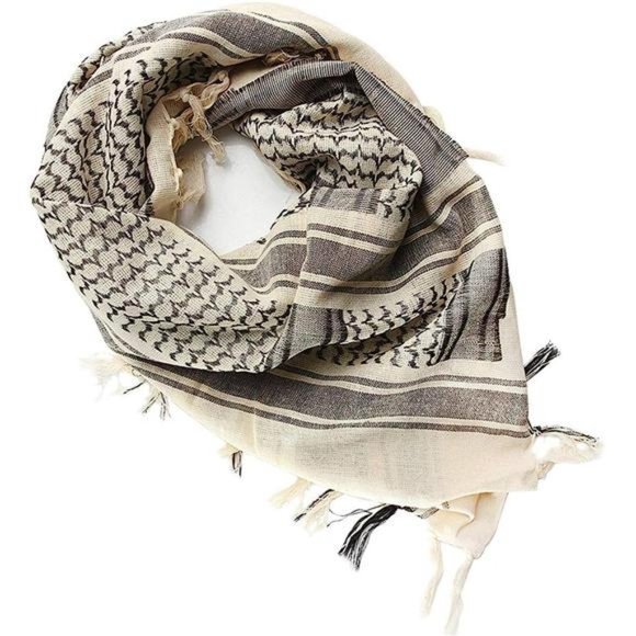 Scarf Military Shemagh Tactical Desert Keffiyeh Head Neck Tan - Picture 1 of 4